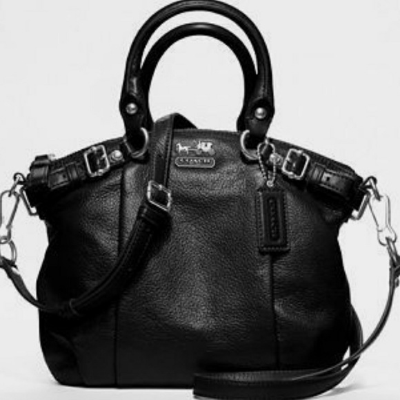 Coach Handbags - COACH Madison Sophia Black Leather Satchel